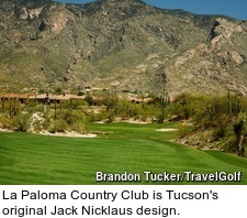 La Paloma golf course in Tucson - Hill nine - hole 7