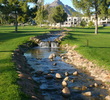 No. 18 on Arizona Biltmore Golf Club's Adobe Course includes a creek running down the side.