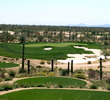 Cacti abound around the 219-yard, par-3 third on the Tortolita Course at Ritz-Carlton Golf Club at Dove Mountain in Marana, Ariz.