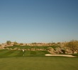 The par-4 ninth hole is short, but a wash area runs across the fairway at Troon North's Pinnacle golf course. 