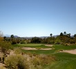 The par-4 18th hole on the Sonoran course at Omni Tucson National Golf Resort is 408 yards downhill.