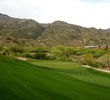 The par-3 14th hole on the Mountain Course at Ventana Canyon Golf and Racquet Club features trouble right of the green.