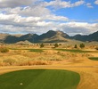 The fifth hole on the Champions course at TPC Scottsdale features a split fairway.