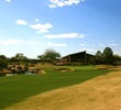 The ninth hole on the Champions course at TPC Scottsdale is a long, straightaway par 4.