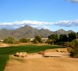 The 14th hole on the Champions Course at the TPC Scottsdale is a 429-yard par 4.