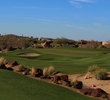 A desert hazards cuts the ninth fairway on the Pinnacle Course at Troon North Golf Club in Scottsdale, Arizona.