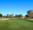 With a lake that comes into play on the second shot, the 553-yard, par-5 fifth hole is the no. 1-handicap hole at Camelback Golf Club's Padre Course.