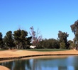 The par-3 eighth at Camelback Golf Club's Padre Course plays 220 yards from the tips, all carry over water.