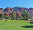 Golfers enjoy playing the fourth hole at Oakcreek Country Club for its backdrop. 