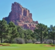 The fifth hole at Oakcreek Country Club doglegs left to reveal this view.  