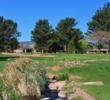 A creek cuts in front of the 15th green at Oakcreek Country Club in Sedona, Arizona. 