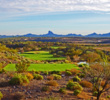 A challenging tee shot is one of the reasons the par-5 14th is the no. 2 handicap hole at Wickenburg Ranch Golf & Social Club.