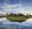 Arguably the signature hole, the par-3 15th is one of the highlights of the Patriot Course at The Wigwam resort in Litchfield, Ariz.