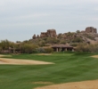 The ninth hole on the South Course at The Boulders bends right. 