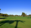 The no. 2 handicap hole, the 464-yard par-4 18th, belies the short length of the Patriot golf ourse at The Wigwam resort just west of Phoenix.