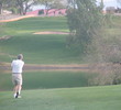 Coyote Lakes Golf Club - Phoenix Scottsdale - Hole No. 10, golfer cutting corner on lake