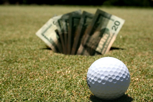 Golf Ball and Cash
