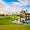 A view of a green protected by bunkers at Ironwood Country Club.