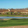 View of the clubhouse at SaddleBrooke Ranch Golf Club