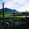A view of the 18th green at Superstition Mountain Club - Lost Gold Course