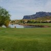A view of the 15t green with water coming into play at Gold Canyon Golf Resort - Sidewinder Course