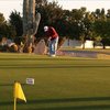 A view of the practice area at Riverview Golf Course