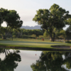 The ninth hole on Tubac Golf Resort and Spa's Anza nine features an island green.