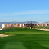 The green on the 441-yard 13th on the Cattail Course at Whirlwind Golf Club