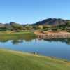 View of the finishing hole at Dove Valley Ranch Golf Club