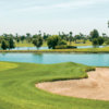 A view of a hole with water coming into play at Hillcrest Golf Club from Sun City West.