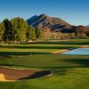 A view of green with San Cayetano Mountains in background at Rio Rico Golf Course