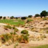 A view of the 2nd fairway at Coyote Lakes Golf Club.