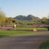 A view of tee #10 at Copper Canyon Golf Club.