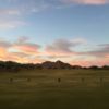 A view of the driving range at Copper Canyon Golf Club.