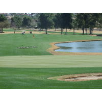 Even the ducks want a good view of your approach on Omni Tucson National Catalina Course's 18th.
