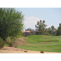 A view of the Pete Dye-designed Karsten Golf Course at Arizona State University in Tempe.