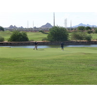 A view of the Pete Dye-designed Karsten Golf Course at Arizona State University in Tempe.