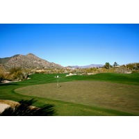 The fourth hole on the South Course at Boulders Resort is a par 4 that plays more than 400 yards. 
