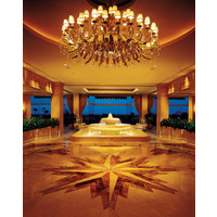 The Phoenician lobby introduces this grand resort. 