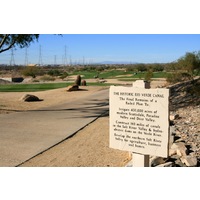 The Rio Verde Canal runs to the left of the long, par-4 11th hole at McDowell Mountain Golf Club in Scottsdale, Arizona.