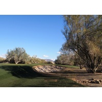 The par-3 fifth on the Raptor Course at Grayhawk Golf Club can play more than 200 yards from the tips.
