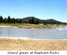 Island green at Elephant Rocks