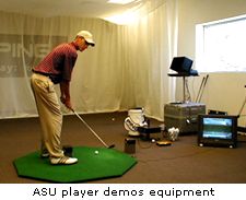 ASU Player demos equipment