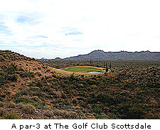 A par-3 at The Golf Club Scottsdale