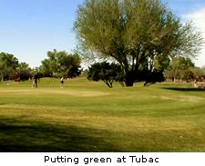Putting green at Tubac