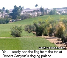 Desert Canyon's dogleg palace
